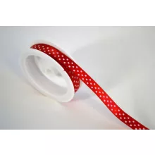 Szatén szalag pöttyös - 1cm-es 2 méter több színben