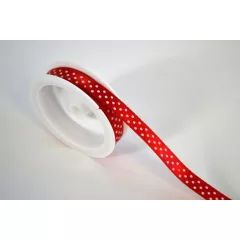 Szatén szalag pöttyös - 1cm-es 2 méter több színben
