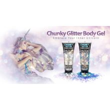 Fantasy nagyszemcsés csillámzselé - Unicorn dreams