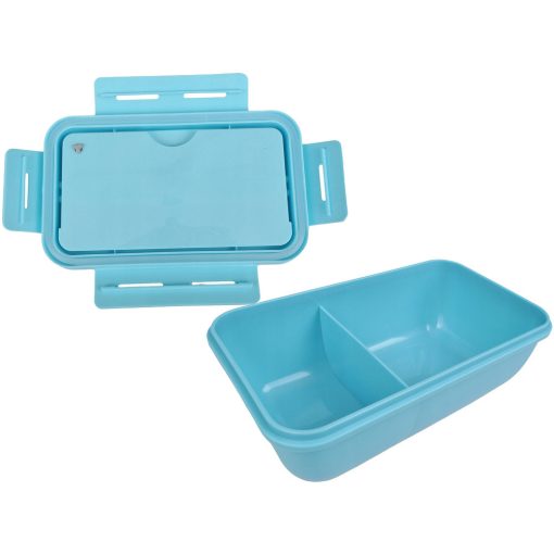 Uzsonnás Doboz Evőeszközzel Kék 21x12,5x7,5cm