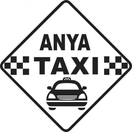 Anya Taxi 2 autós matrica több méretben