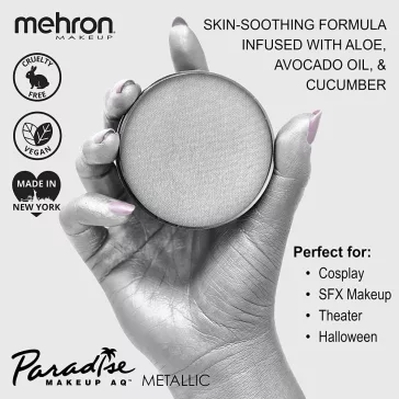   Mehron Paradise arcfesték 40g - Gyöngyház ezüst  "Brillant  Argente"