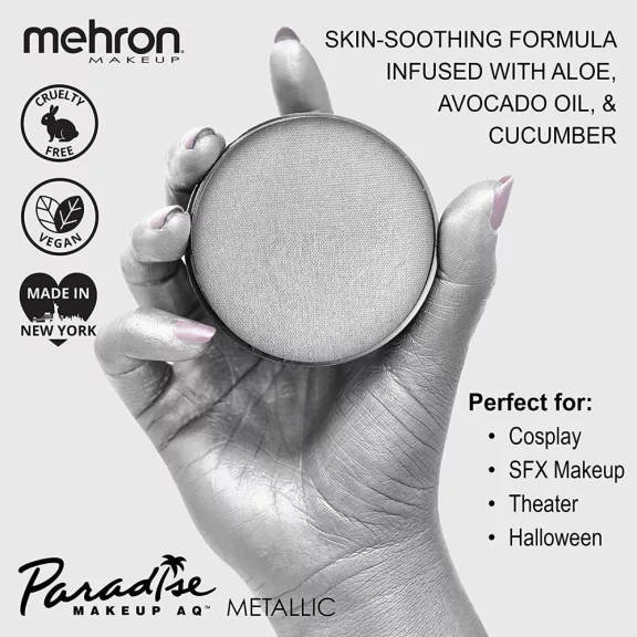 Mehron Paradise arcfesték 40g - Gyöngyház ezüst  "Brillant  Argente"