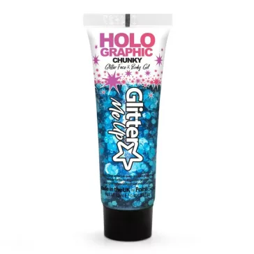 Holographic nagyszemcsés csillámzselé - Cosmic blue
