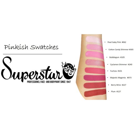 Superstar arcfesték - Baba rózsaszín gyöngyház 16g Baby pink (shimmer)062/