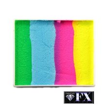 Diamond FX uv-neon csíkos arcfesték - Happy Birthday 50g