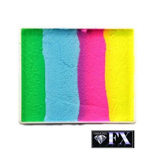 Diamond FX uv-neon csíkos arcfesték - Happy Birthday 50g