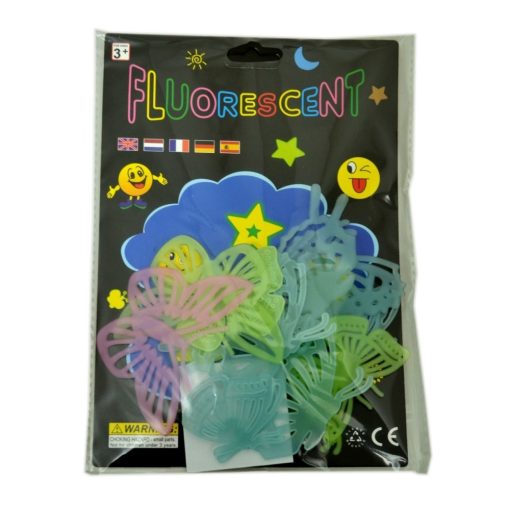 Fluoreszkáló, világító lepkék - vegyes méretek és színekben