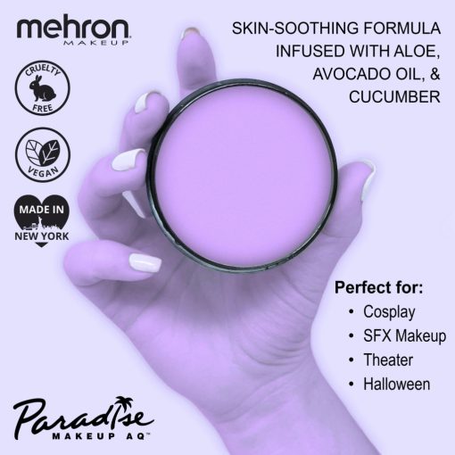 Mehron AQ – Pastel Purple - Pasztell Lila 40gr