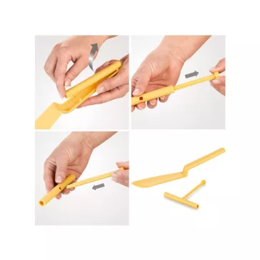 Palacsinta Spatula / Forgatólapát Tésztakenő Hengerrel