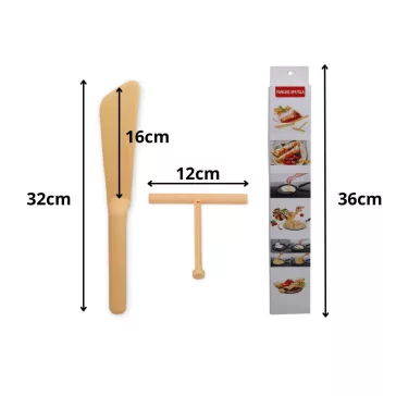 Palacsinta Spatula / Forgatólapát Tésztakenő Hengerrel