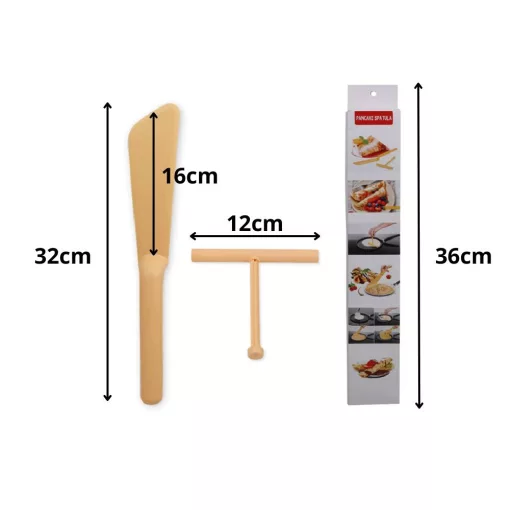 Palacsinta Spatula / Forgatólapát Tésztakenő Hengerrel