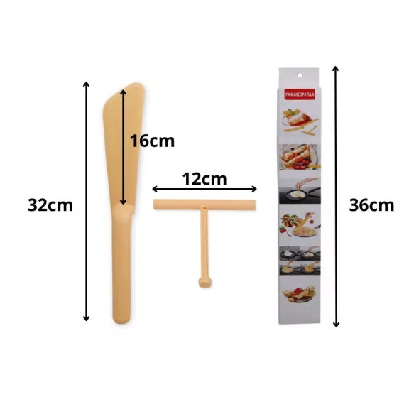 Palacsinta Spatula / Forgatólapát Tésztakenő Hengerrel