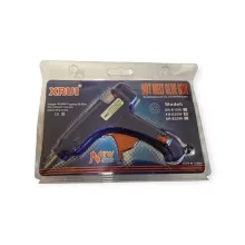 CEB GLUE GUN szilikon ragasztópisztoly, kék színű, 20W teljesítményű, kicsi, precíziós fúvókával és állvánnyal