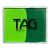 TAG csíkos arcfesték LIGHT GREEN & MEDIUM GREEN 50gr
