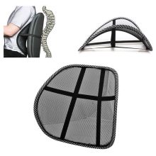 37,5x39 cm-es fekete légáteresztő hálós háttámla és deréktámasz