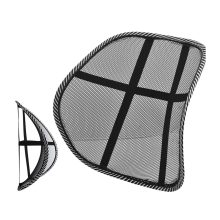 37,5x39 cm-es fekete légáteresztő hálós háttámla és deréktámasz