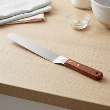 Rozsdamentes konyhai kenőkés és spatula süteményekhez, 26,5 x 3 cm