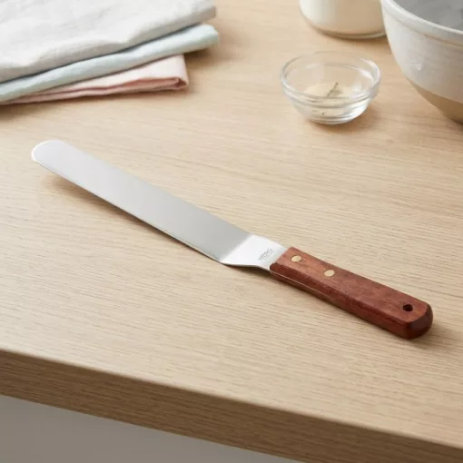 Rozsdamentes konyhai kenőkés és spatula süteményekhez, 26,5 x 3 cm
