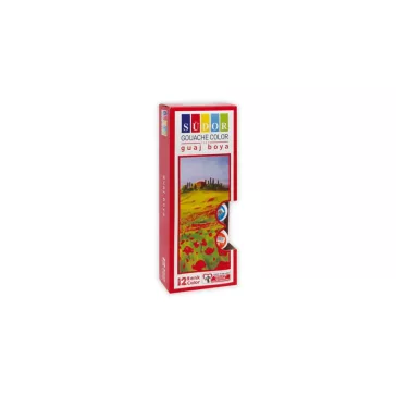 Tempera készlet 12x15ml tégelyes Südor