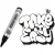 Fekete Permanent Marker