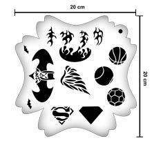 5 az 1-ben Frizbi arcfestősablon Fiús