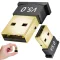 Kompakt fekete Bluetooth 5.0 USB adapter 20 méteres hatótávval PC-hez