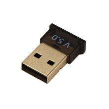 Kompakt fekete Bluetooth 5.0 USB adapter 20 méteres hatótávval PC-hez