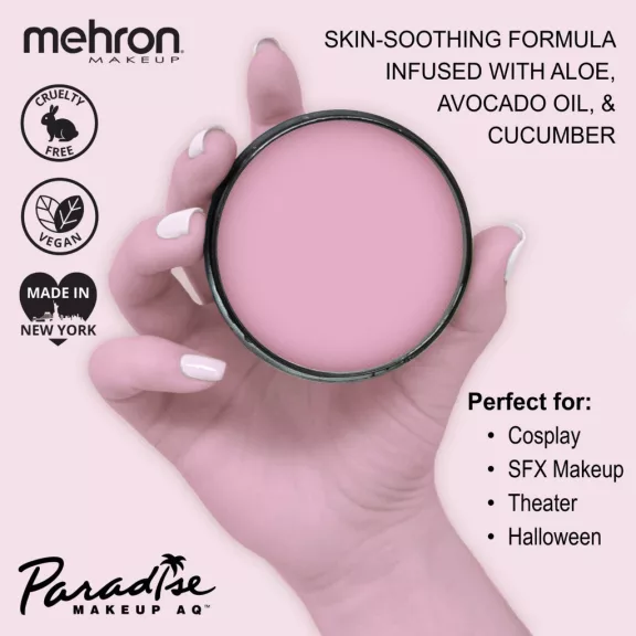 Mehron Paradise Makeup AQ Pastel Mauve (40 g) – Pasztell mályva arcfesték, vízbázisú testfesték