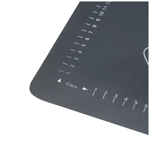 Ruhhy szilikon nyújtó-gyúrólap és sodrófa szett, XXL méretű (70x50 cm) gyúrótábla beosztásokkal, tapadásmentes szilikon sodrófa fa nyéllel, sütéshez és főzéshez