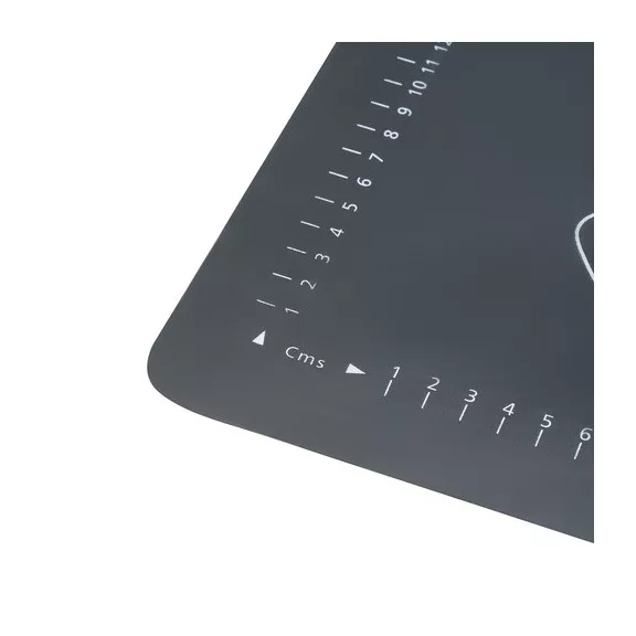 Ruhhy szilikon nyújtó-gyúrólap és sodrófa szett, XXL méretű (70x50 cm) gyúrótábla beosztásokkal, tapadásmentes szilikon sodrófa fa nyéllel, sütéshez és főzéshez