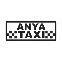 Anya Taxi autós matrica több méretben