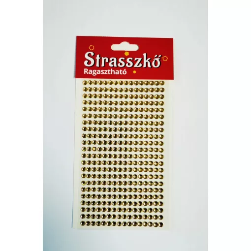 Strasszkő öntapadós 5 mm 352 db-os - Több színben