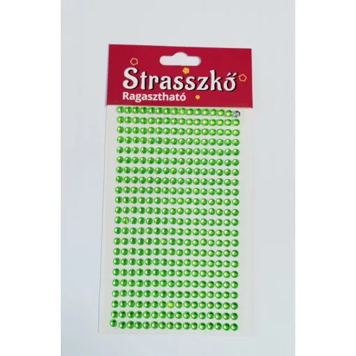 Strasszkő öntapadós 5 mm 352 db-os - Több színben