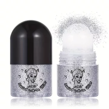 Roll-On glitter gel ezüst