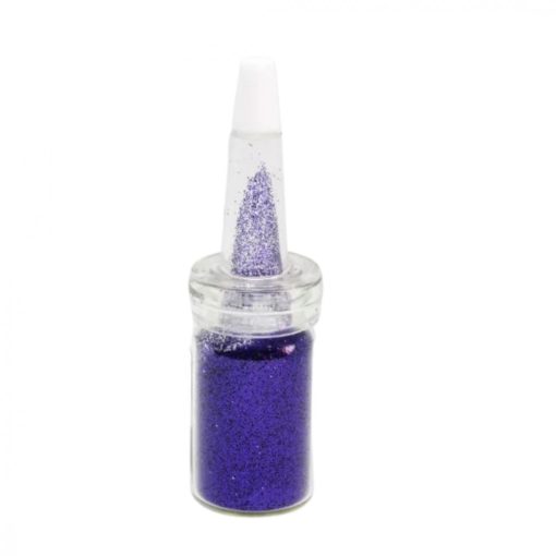 Csillámpor csőrös üvegben - Lila 7 ml