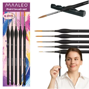 Maaleo 5 darabos ecsetkészlet + állvánnyal