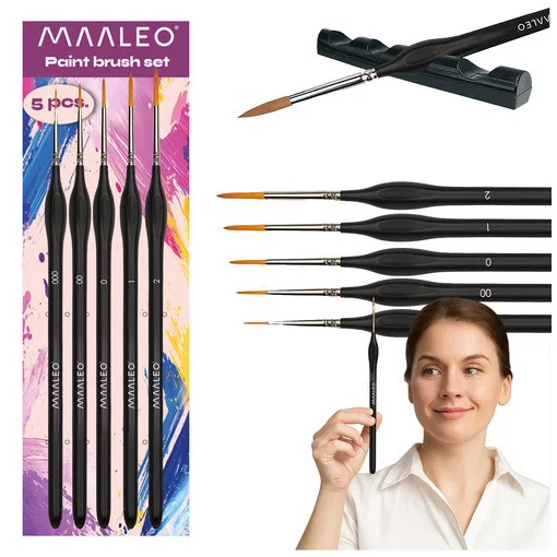 Maaleo 5 darabos ecsetkészlet + állvánnyal