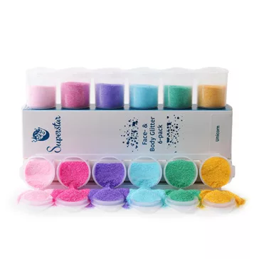 Superstar csillámszett 6 db - Unicorn Fine 90ml