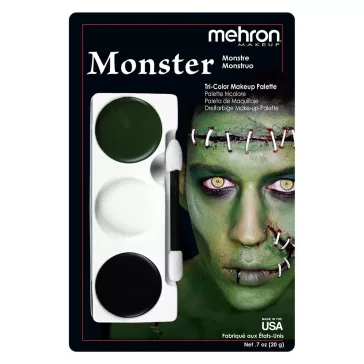 Mehron háromszínű arcfestő készlet - Szörny /Monster/