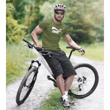 Bike póló, kerékpáros póló, biciklis ajándék, sportos póló, kerékpár sziluett