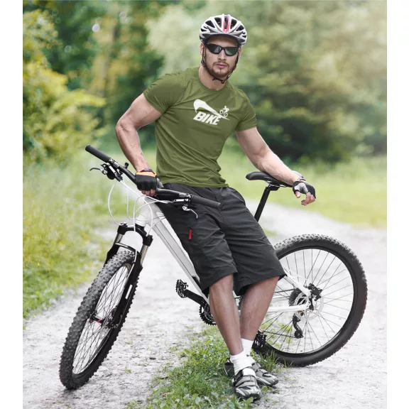 Bike póló, kerékpáros póló, biciklis ajándék, sportos póló, kerékpár sziluett