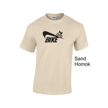 Bike póló, kerékpáros póló, biciklis ajándék, sportos póló, kerékpár sziluett