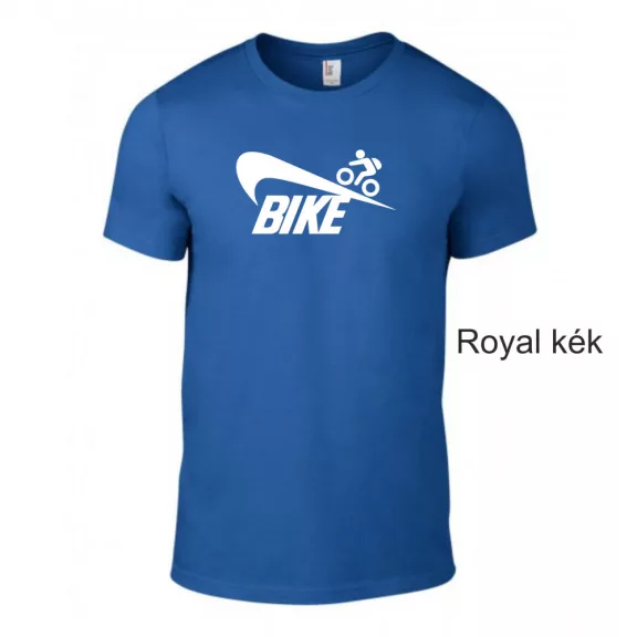 Bike póló, kerékpáros póló, biciklis ajándék, sportos póló, kerékpár sziluett