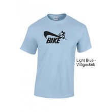 Bike póló, kerékpáros póló, biciklis ajándék, sportos póló, kerékpár sziluett