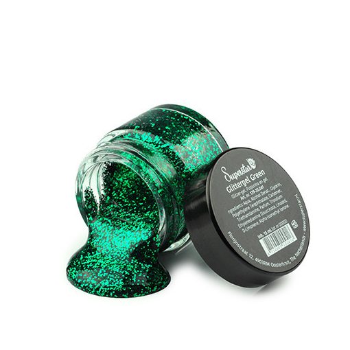 Superstar csillámzselé zöld 15ml