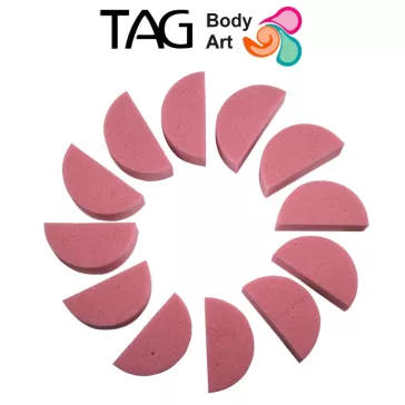 TAG arcfestő fél kerek 12db/cs pink