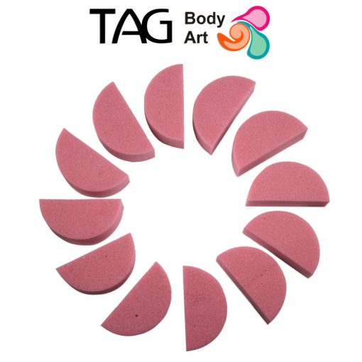 TAG arcfestő fél kerek 12db/cs pink