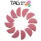 TAG arcfestő fél kerek 12db/cs pink