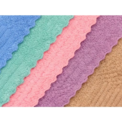 5 darabos színes (kék, sárga, zöld, rózsaszín) mikroszálas takarítókendő szett